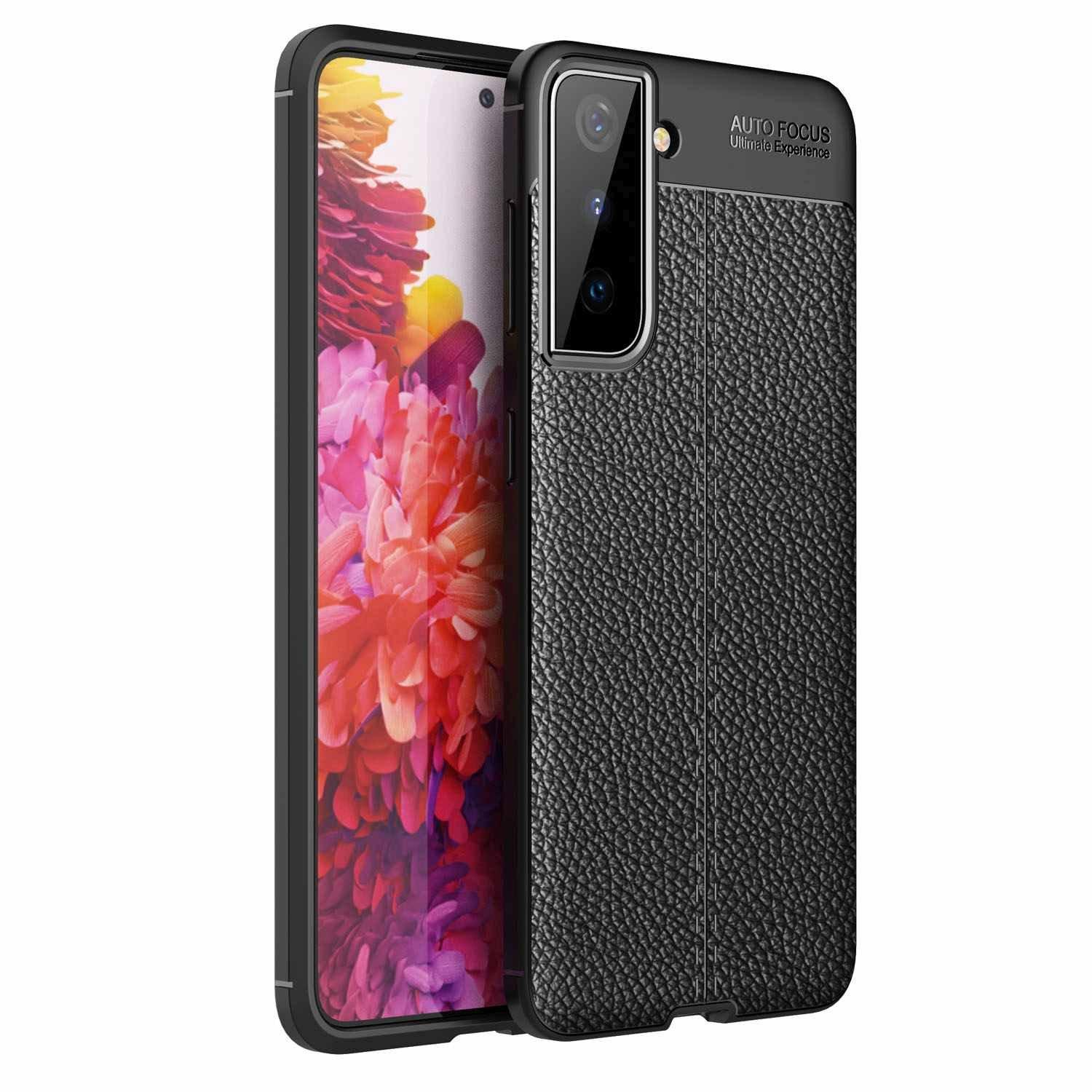 Cadorabo  Housse compatible avec Samsung Galaxy S21 PLUS - Coque de protection en silicone TPU avec application élégante en similicuir 