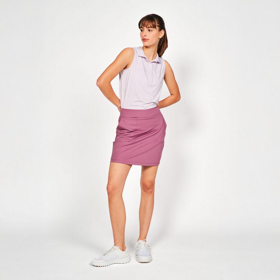 INESIS  Jupe short golf femme, WW500 rose 