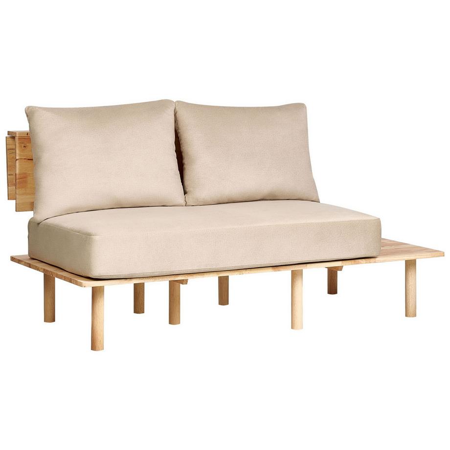 Beliani Canapé 2 places en Tissu Scandinave SALO  