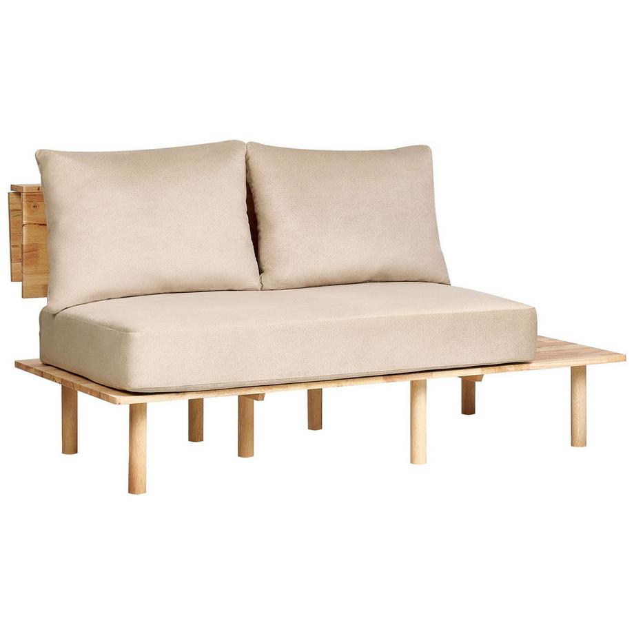 Beliani Canapé 2 places en Tissu Scandinave SALO  