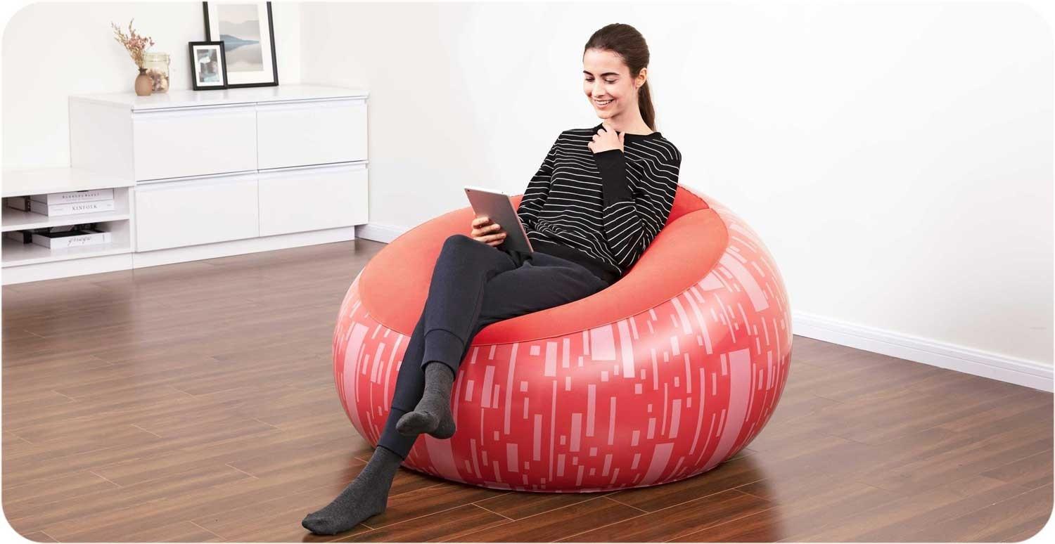 B2X Bestway 75052 pouf gonflable rouge  