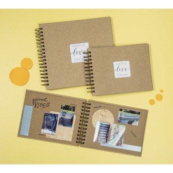 hama Hama Craft album fotografico e portalistino Marrone 80 fogli 10 x 15 Rilegatura a spirale  
