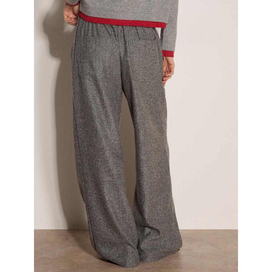 APRICOT Pantalon à jambes larges à motif chevrons  