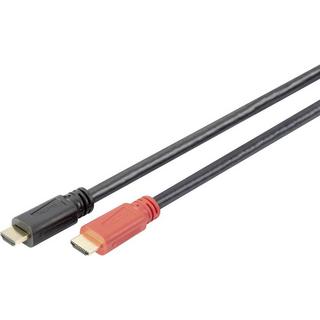 Digitus  Digitus HDMI Cavo Spina HDMI-A, Spina HDMI-A 10.00 m Nero AK-330118-100-S Canale di ritorno, contatti 
