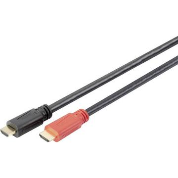 Digitus Câble HDMI HDMI mâle vers HDMI mâle avec amplificateur, 10 m