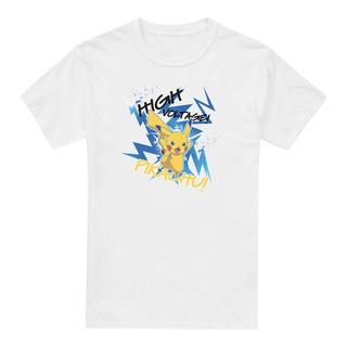 Pokémon Pikachu High Voltage Grafikdruck T-Shirt  
