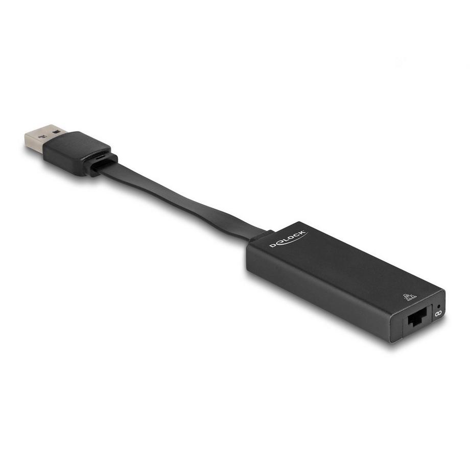 DeLock  DeLOCK 66245 Kabeladapter USB Type-A RJ-45 Schwarz 