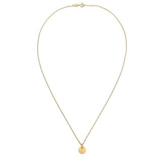 Elli  Halskette Plättchen Rund Gedrehte Kette 