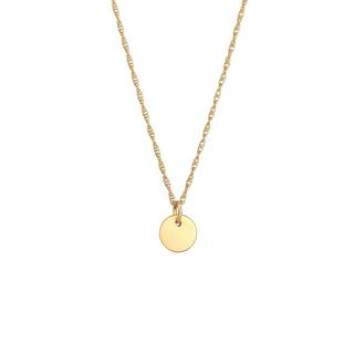 Elli  Collier Pendentif Femme Plaque Ronde 