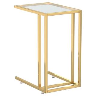 VidaXL Table d'appoint pour ordinateur verre  