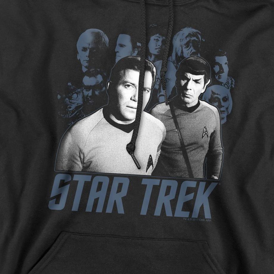 Star Trek Kirk Spock & Company Felpa con cappuccio  