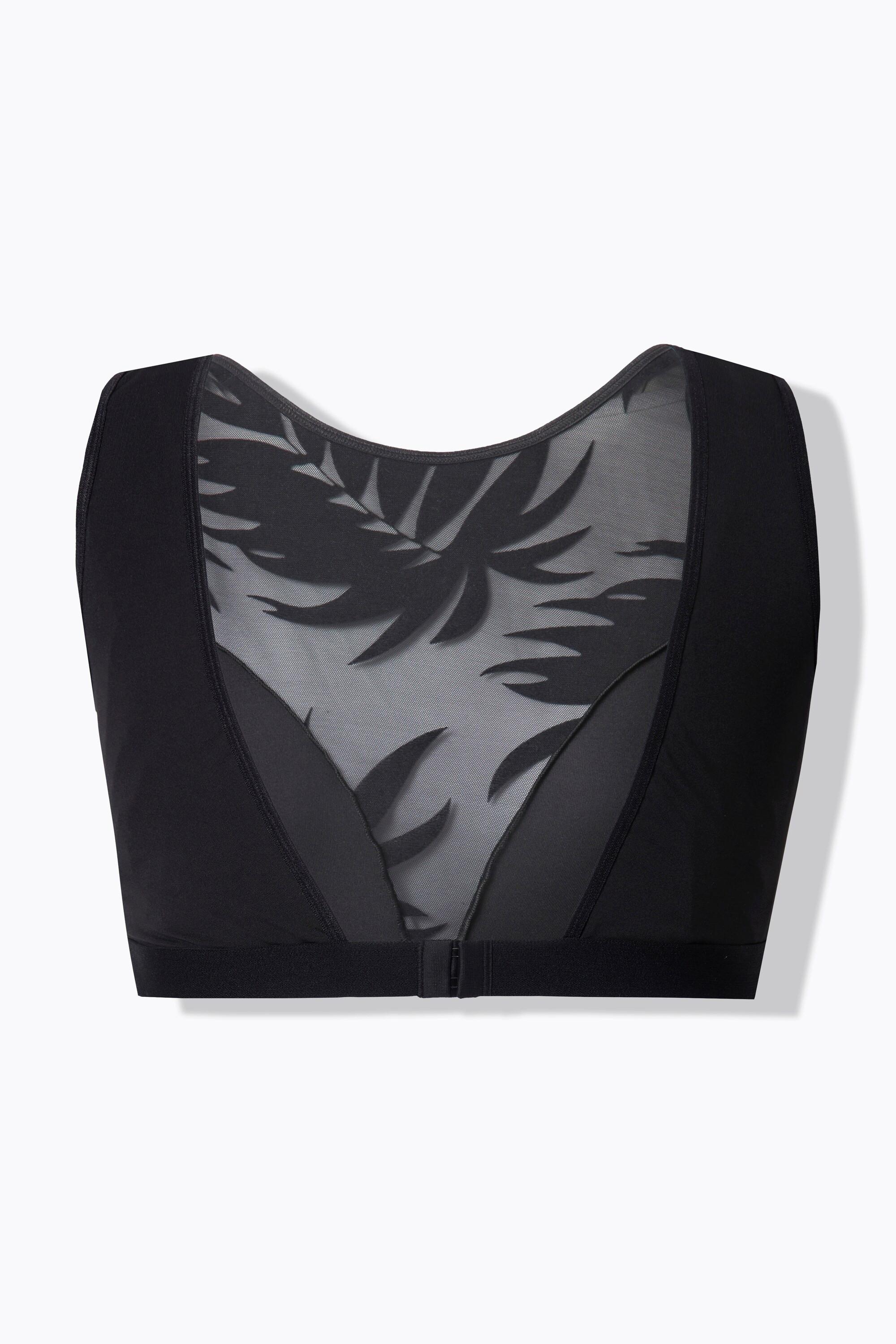 Ulla Popken Bustier Wild Leaves Stampa Velluto senza Ferretto  