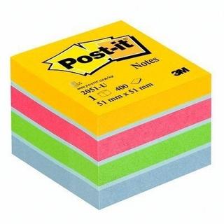 Post it POST-IT Würfel Mini 51x51mm 2051-U 4-farbig/4x100 Blatt  
