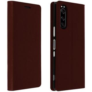 Avizar  Cover Echtleder Sony Xperia 5 Braun 