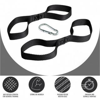 Gorilla Sports  KIT DE SANGLES DE FIXATION ANCHOR STRAPS | ACCESSOIRE MUSCULATION 