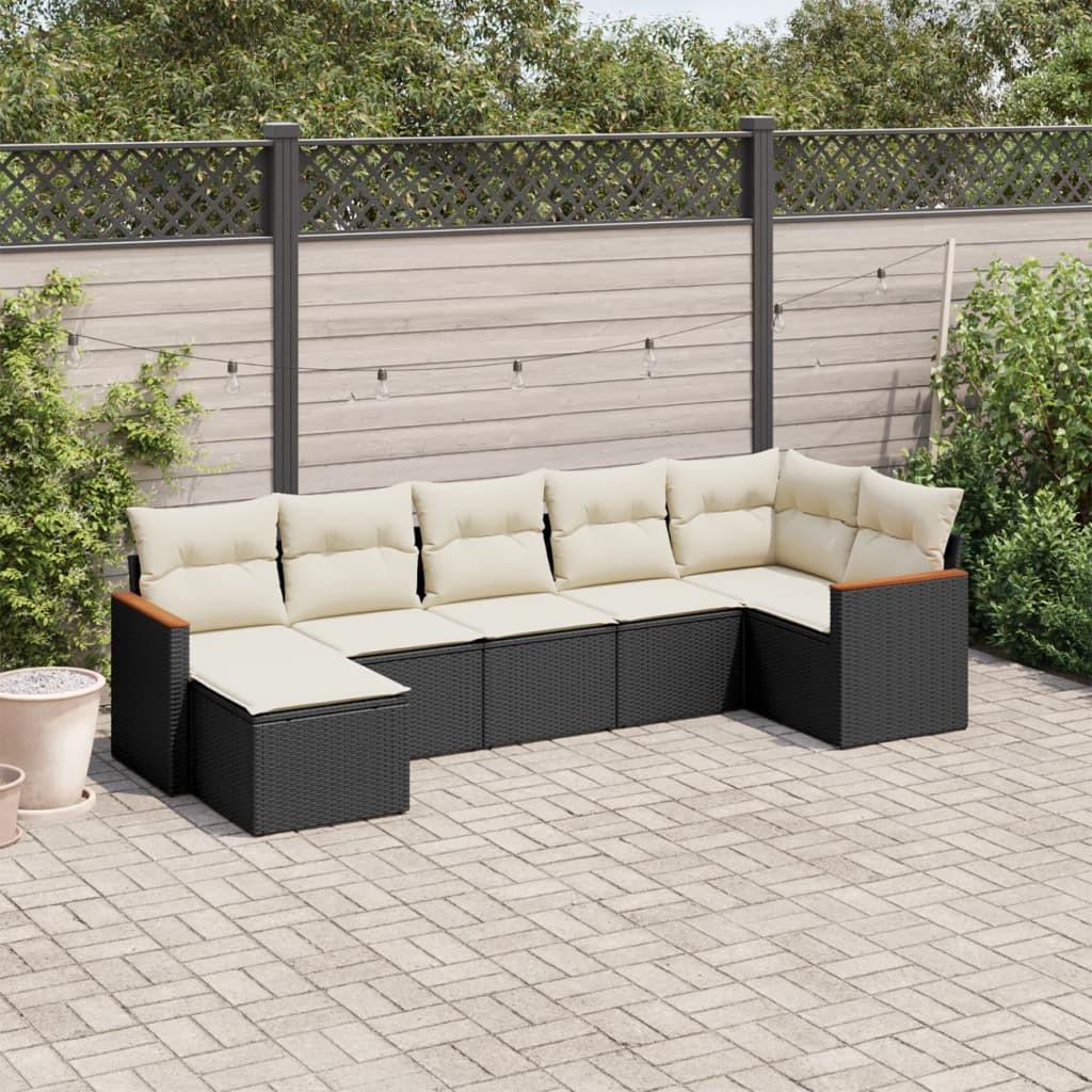 VidaXL set divano da giardino Polirattan  