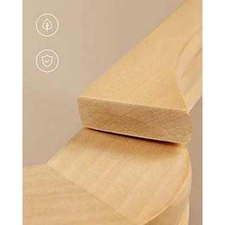 Pricenet Eleganti grucce in legno massello: lisce, resistenti, antiscivolo  