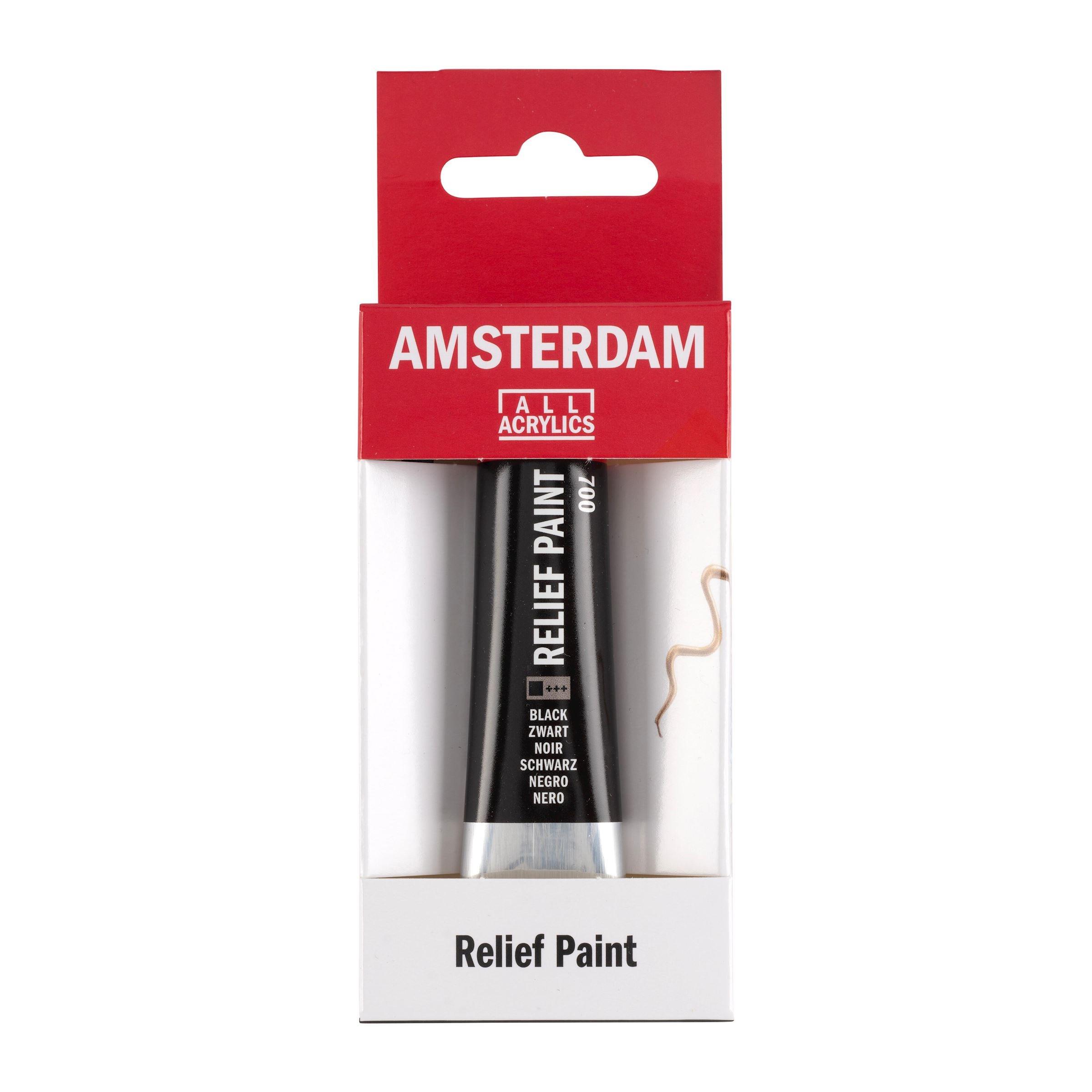 Royal Talens  Amsterdam 58047001 peinture acrylique 20 ml Noir Tube 