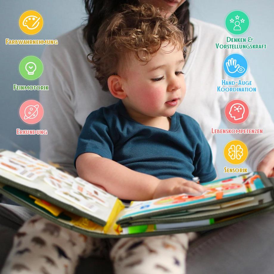 Activity-board  Beschäftigtes Brett 8 in 1 Spielzeug Aktivitätsbrett Motorspielzeug & Lernspielzeug 