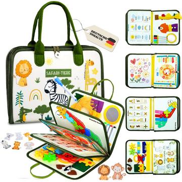 Beschäftigtes Brett 8 in 1 Spielzeug Aktivitätsbrett Motorspielzeug & Lernspielzeug