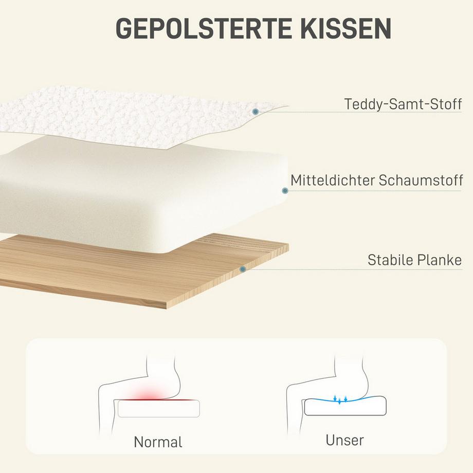 Northio Chaise de bureau, chaise de bureau réglable en hauteur, chaise de relaxation avec structure en acier, chaise pivotante aspect velours, pour bureau, étude, blanc crème  