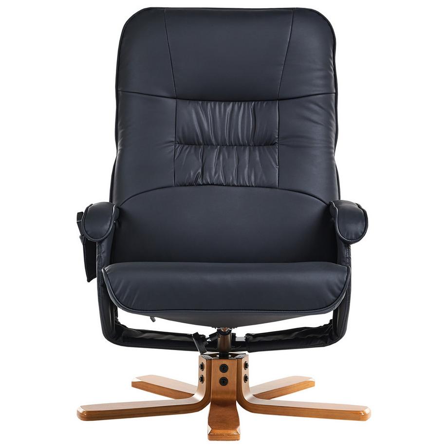Beliani Fauteuil massant en Cuir PU  RELAXPRO  