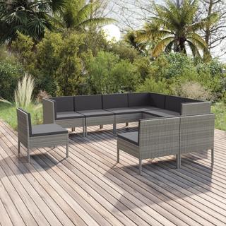 VidaXL Garten-sofagarnitur poly-rattan  