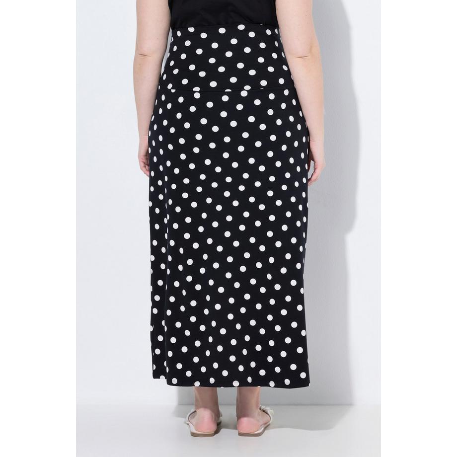 Ulla Popken Bellieva Gonna Maxi Jersey Fantasia Fascia Elastica  