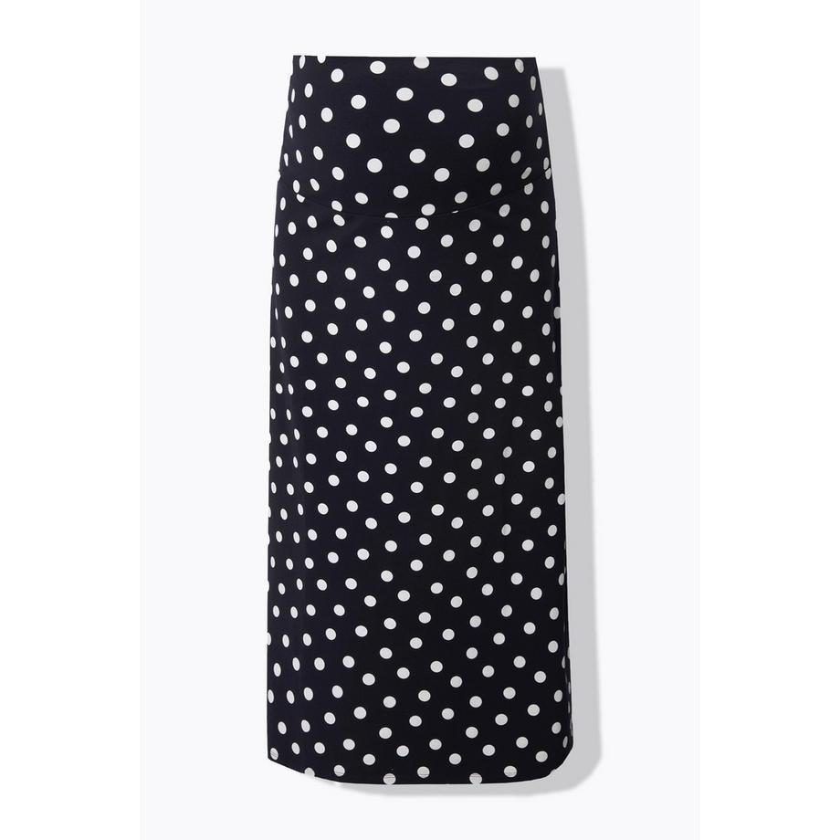 Ulla Popken Bellieva Gonna Maxi Jersey Fantasia Fascia Elastica  