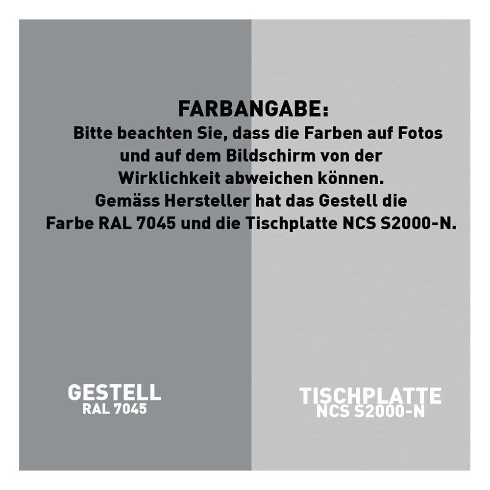 Contini Höhenverstellbarer Bürotisch 2.0x0.9m / Gestell RAL 7045  