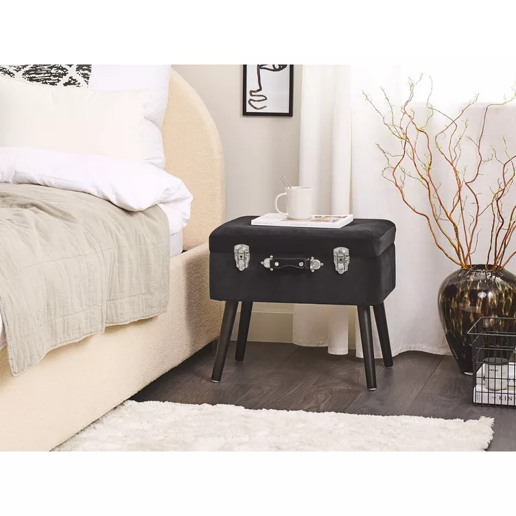 Beliani Hocker aus Samtstoff Retro MALLARD online kaufen MANOR