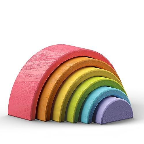 Activity-board  Regenbogen aus Holz: Motorikspielzeug, Kinderspielzeug 