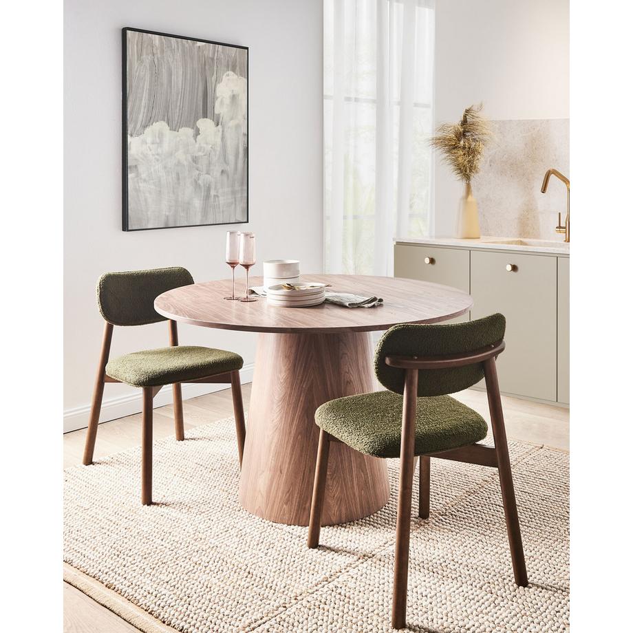 Beliani Set di 2 sedie da pranzo en Bouclé Retrò MILLS  