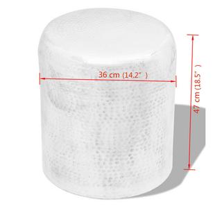 VidaXL Hocker aluminium  