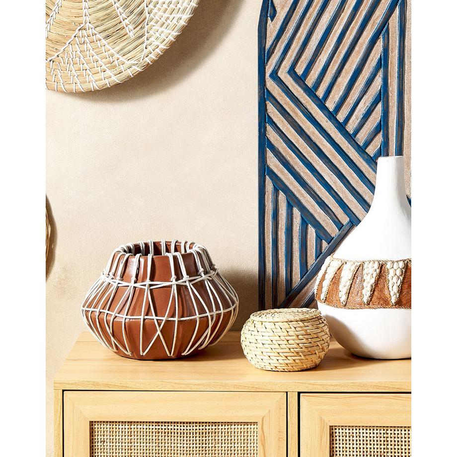Beliani Vase décoratif en Terre cuite Boho KLUET  