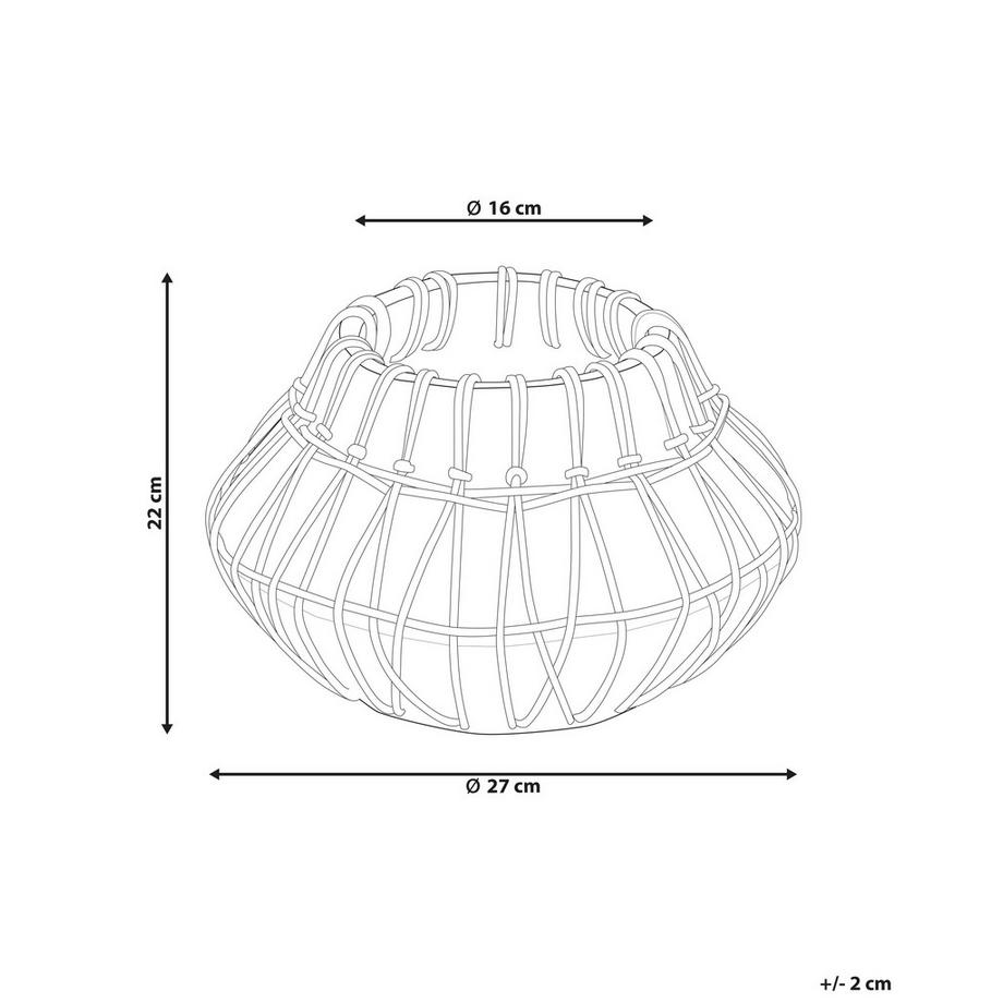 Beliani Vase décoratif en Terre cuite Boho KLUET  