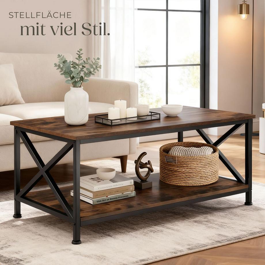 Tectake Tavolino da salotto Pittsburgh stile industriale  