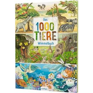 Das 1000 Tiere-Wimmelbuch Henkel, Christine (Illustrationen) Couverture rigide 