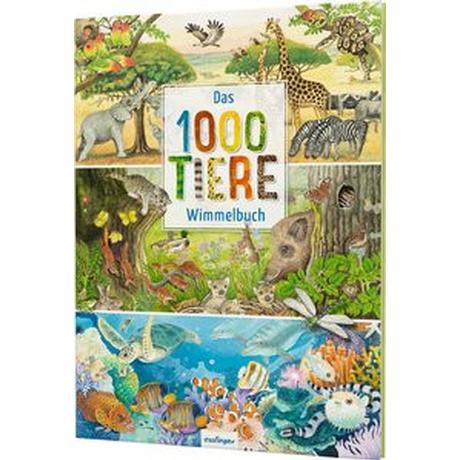 Das 1000 Tiere-Wimmelbuch Henkel, Christine (Illustrationen) Couverture rigide 