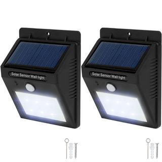 Tectake 2 LED Solar Leuchten mit Bewegungsmelder  