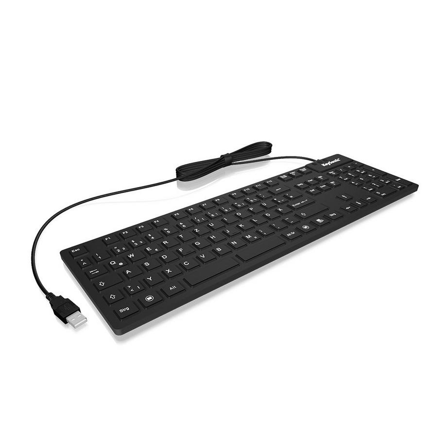 KeySonic  KSK-8030IN Tastatur USB QWERTY UK Englisch Schwarz 