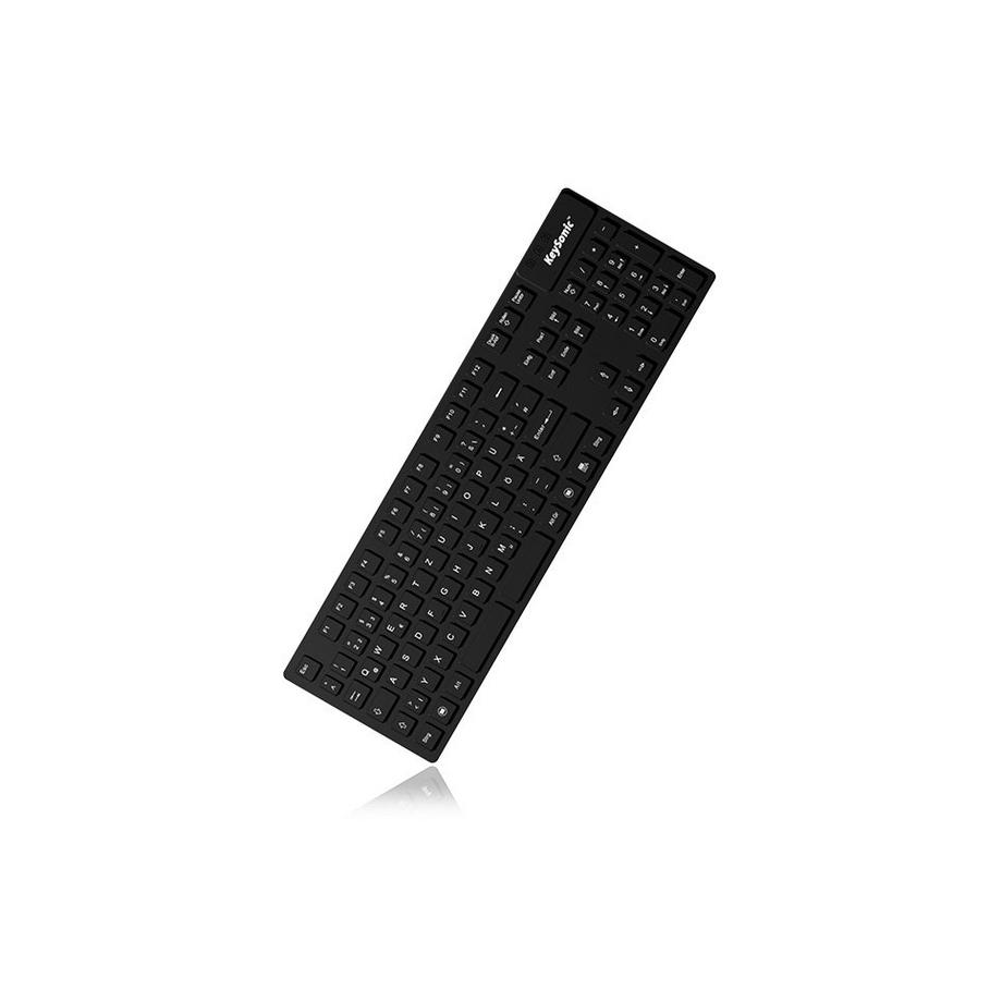 KeySonic  KSK-8030IN Tastatur USB QWERTY UK Englisch Schwarz 