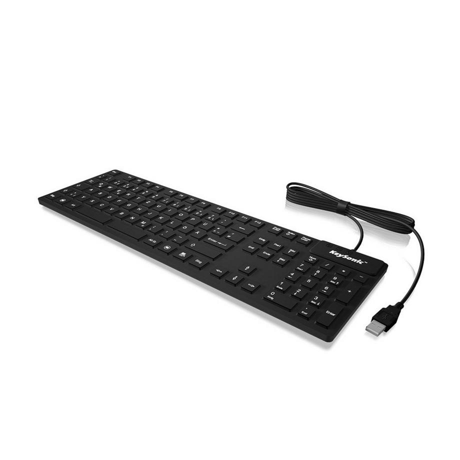KSK-8030IN Tastatur USB QWERTY UK Englisch Schwarz