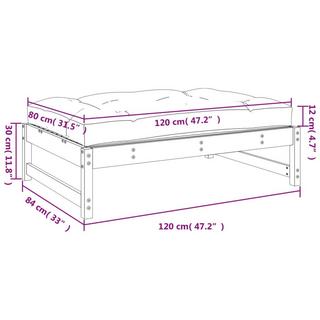 VidaXL Gartenhocker kiefernholz  