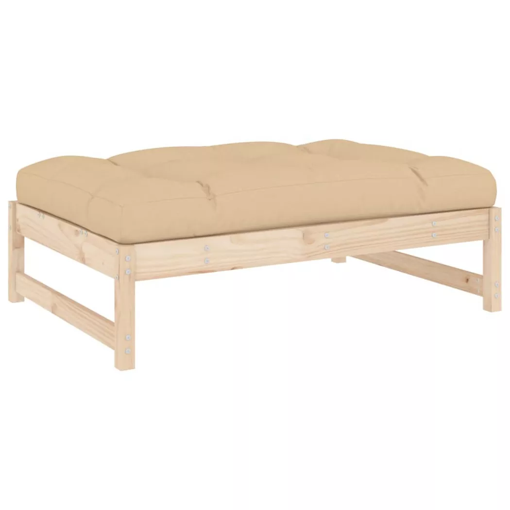 VidaXL - poggiapiedi da giardino Legno di pino, One Size, Marrone
