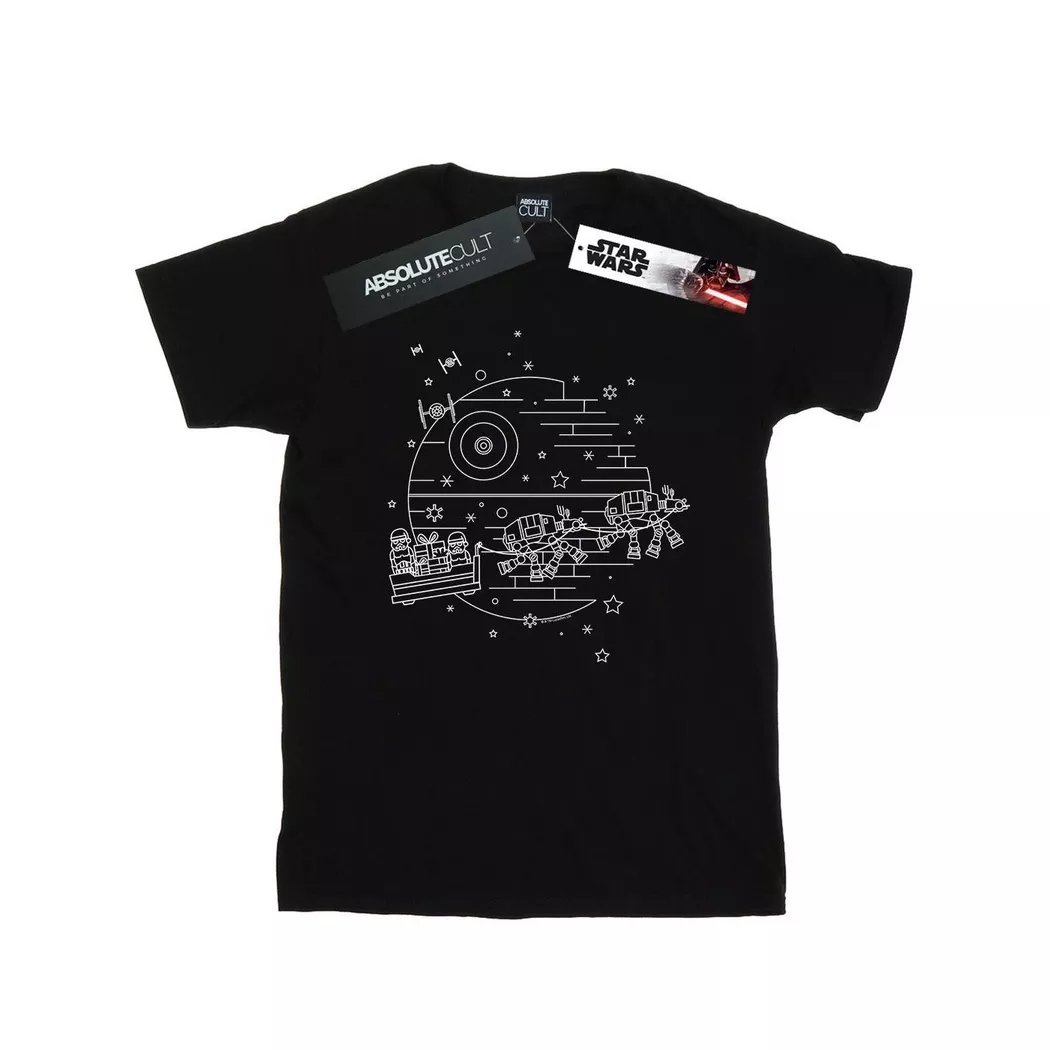 STAR WARS - Death Star TShirt, für Damen, Schwarz, Größe S