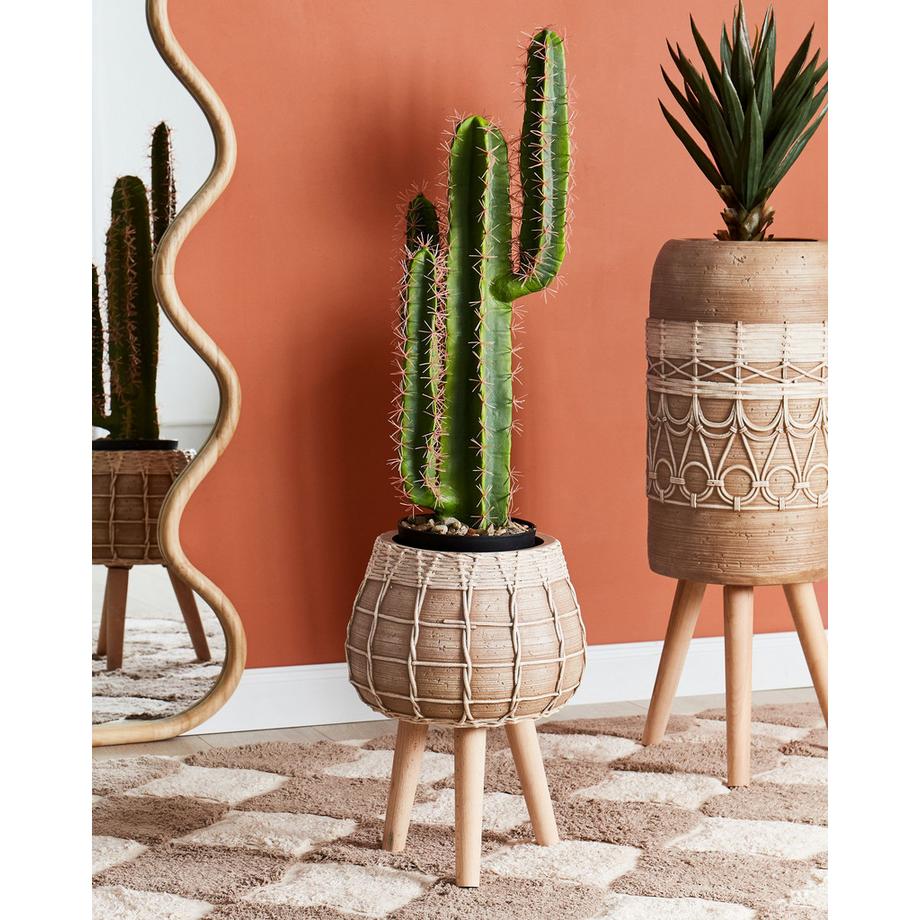 Beliani Vaso per piante rialzato en Fibra d'argilla  DARMERA  