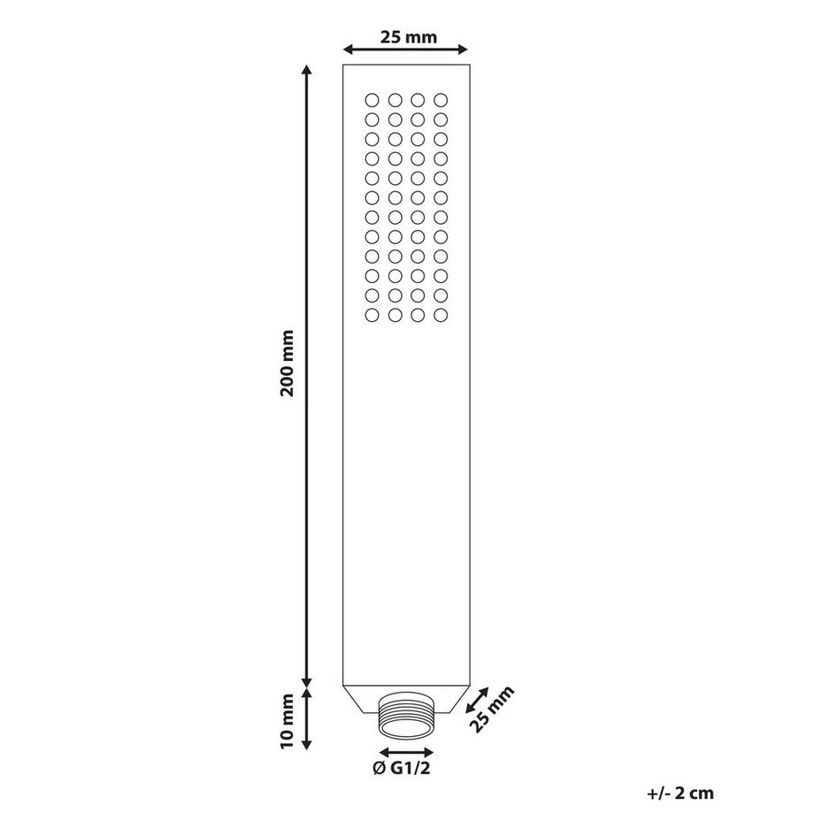 Beliani Duschkopf aus Messing Modern YARARI  