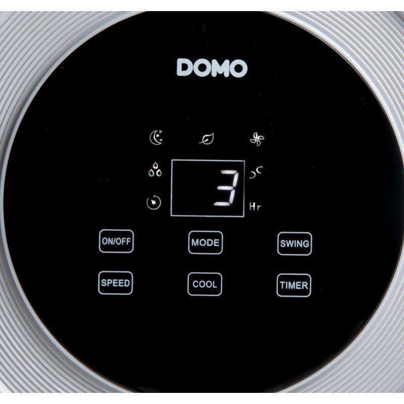 DOMO Air Cooler Chillizz Luftkühler 9.6 W (Ø x H) 204 mm x 380 mm Weiß, Schwarz Timer, mit Luftbefeuch  