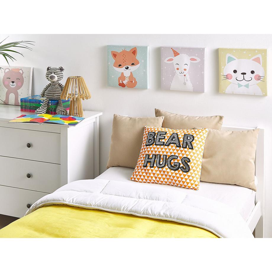 Beliani Lot de 2 coussins décoratifs en Coton Moderne RADZKOT  